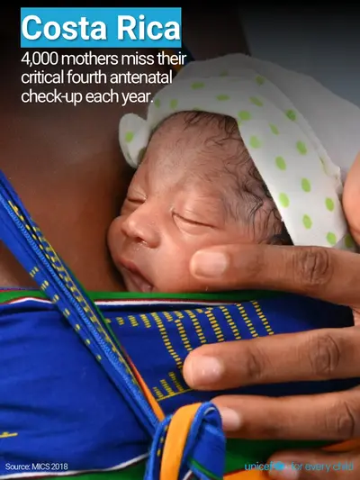 Antenatal care tile for Costa Rica, Photo · English