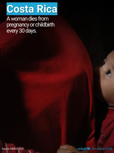 Maternal mortality tile for Costa Rica, Photo · English
