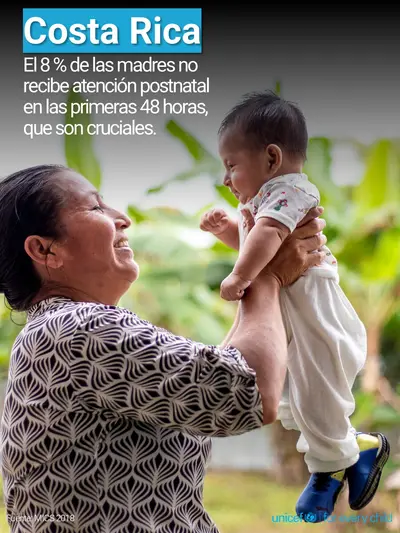 Postnatal care tile for Costa Rica, Photo · Spanish