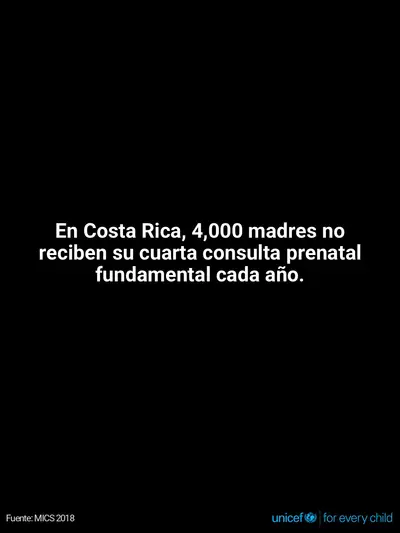 Antenatal care tile for Costa Rica, Text only · Spanish