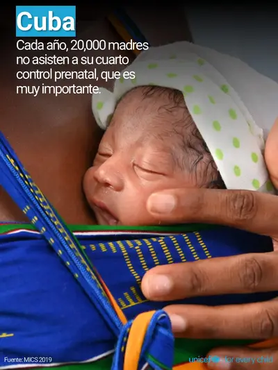 Antenatal care tile for Cuba, Photo · Spanish