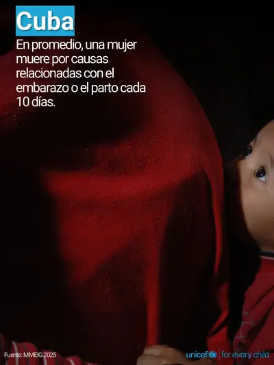 Maternal mortality tile for Cuba, Photo · Spanish