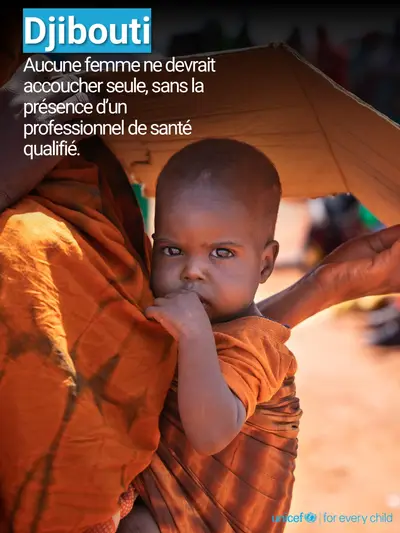 Skilled birth attendance tile for Djibouti, Photo · French