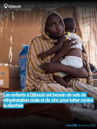 Oral rehydration salts tile for Djibouti, Bold number · French