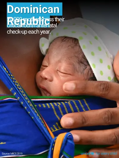 Antenatal care tile for Dominican Republic, Photo · English