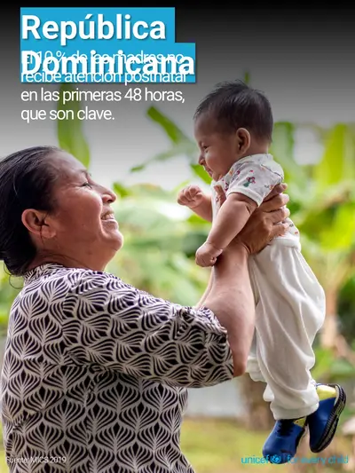 Postnatal care tile for Dominican Republic, Photo · Spanish