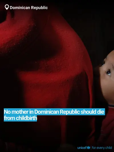 Maternal mortality tile for Dominican Republic, Bold number · English