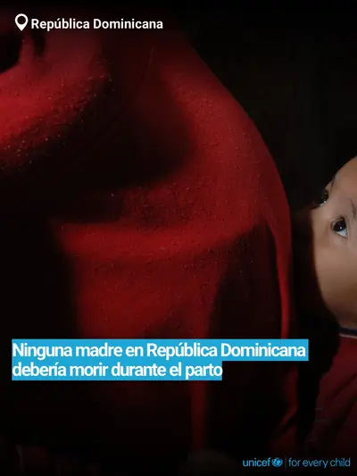 Maternal mortality tile for Dominican Republic, Bold number · Spanish