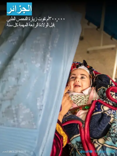 Antenatal care tile for Algeria, Photo · Arabic