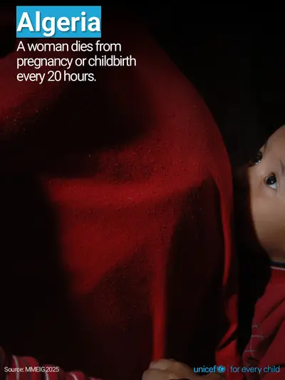 Maternal mortality tile for Algeria, Photo · English