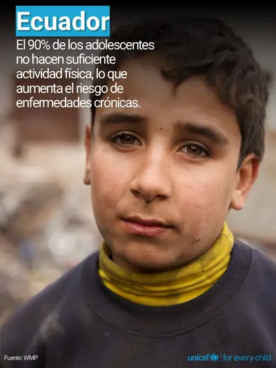 Adolescent physical activity tile for Ecuador, Photo · Spanish