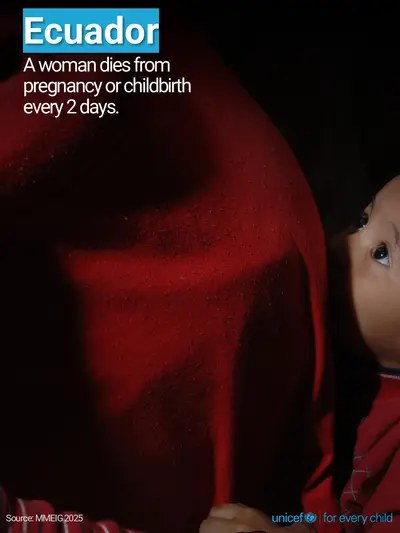Maternal mortality tile for Ecuador, Photo · English