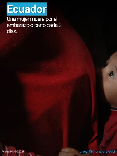 Maternal mortality tile for Ecuador, Photo · Spanish