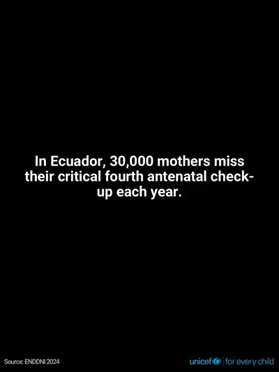 Antenatal care tile for Ecuador, Text only · English