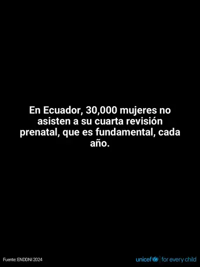 Antenatal care tile for Ecuador, Text only · Spanish