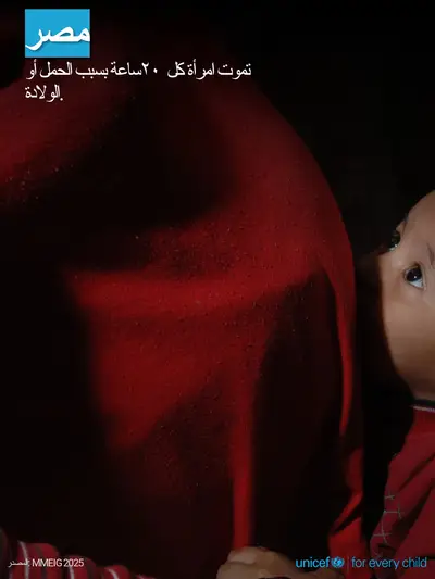 Maternal mortality tile for Egypt, Photo · Arabic