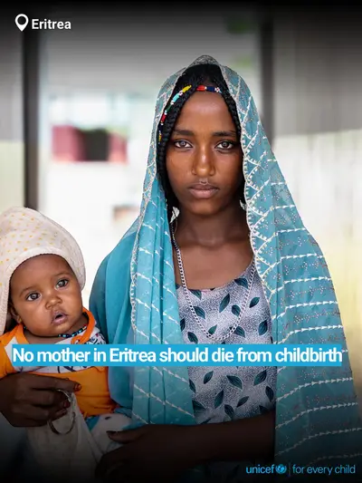 Maternal mortality tile for Eritrea, Bold number · English