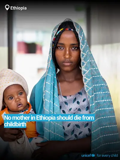 Maternal mortality tile for Ethiopia, Bold number · English