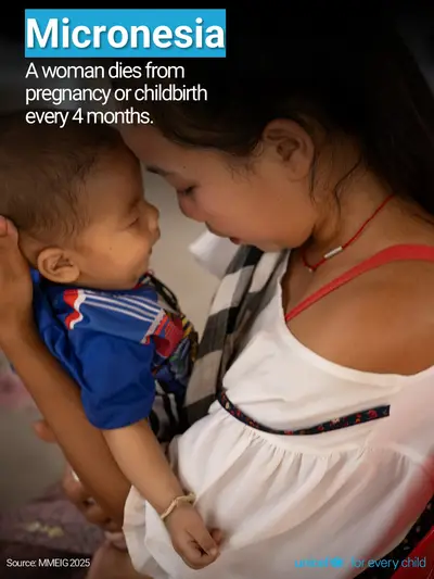 Maternal mortality tile for Micronesia (Federated States of), Photo · English