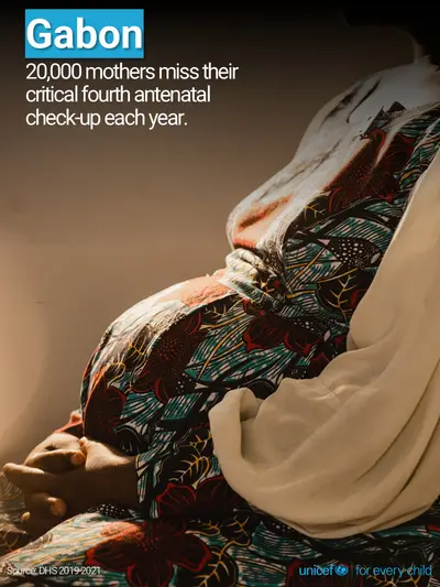 Antenatal care tile for Gabon, Photo · English
