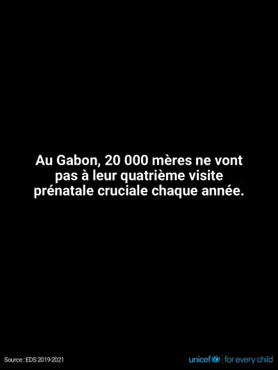 Antenatal care tile for Gabon, Text only · French