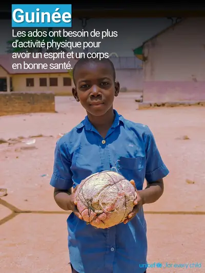 Adolescent physical activity tile for Guinea, Photo · French