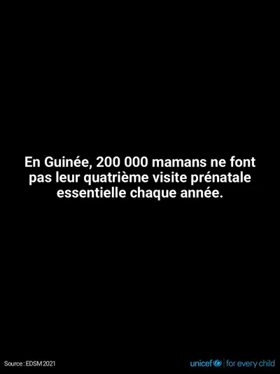 Antenatal care tile for Guinea, Text only · French