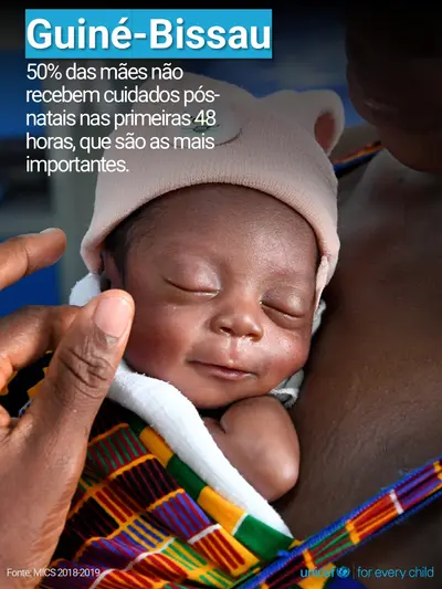 Postnatal care tile for Guinea-Bissau, Photo · Portuguese