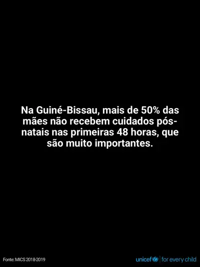 Postnatal care tile for Guinea-Bissau, Text only · Portuguese