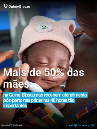 Postnatal care tile for Guinea-Bissau, Bold number · Portuguese