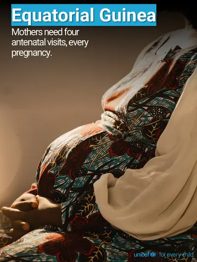 Antenatal care tile for Equatorial Guinea, Photo · English