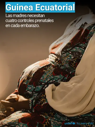 Antenatal care tile for Equatorial Guinea, Photo · Spanish