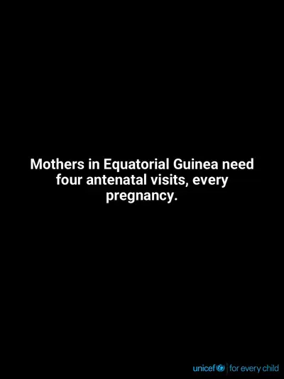Antenatal care tile for Equatorial Guinea, Text only · English