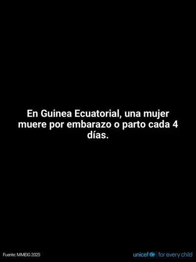 Maternal mortality tile for Equatorial Guinea, Text only · Spanish