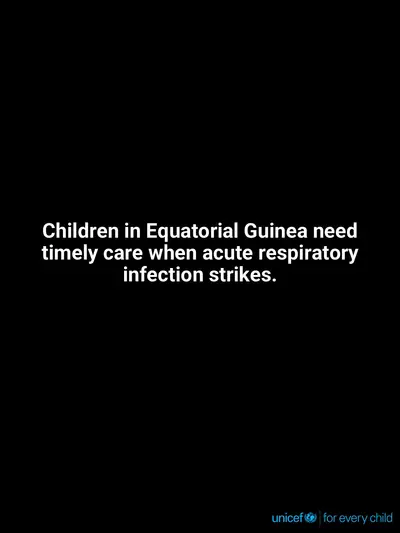 Childhood pneumonia tile for Equatorial Guinea, Text only · English