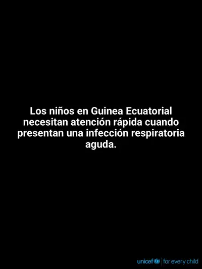 Childhood pneumonia tile for Equatorial Guinea, Text only · Spanish