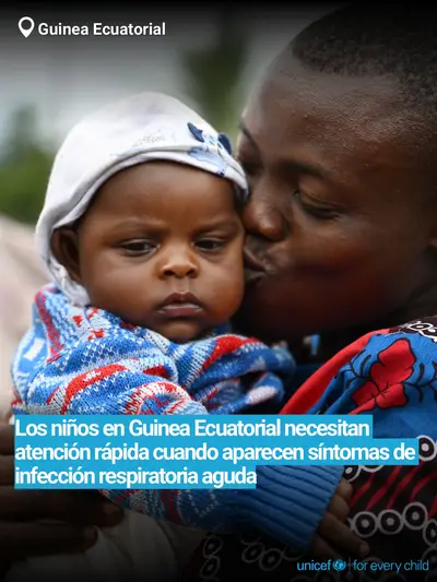 Childhood pneumonia tile for Equatorial Guinea, Bold number · Spanish