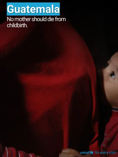 Maternal mortality tile for Guatemala, Photo · English