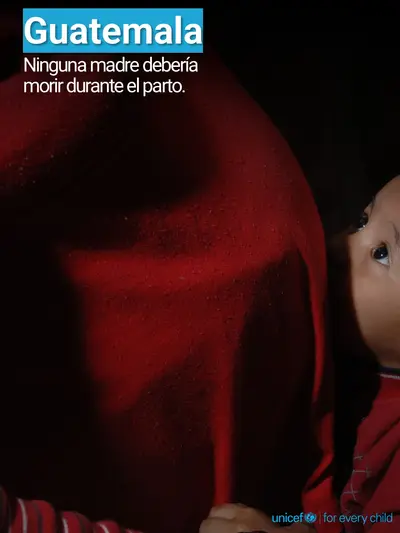 Maternal mortality tile for Guatemala, Photo · Spanish