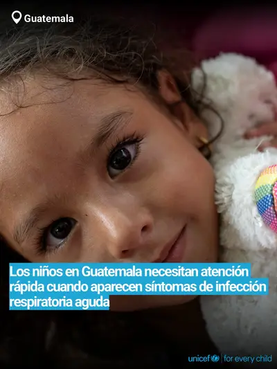 Childhood pneumonia tile for Guatemala, Bold number · Spanish