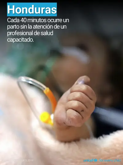 Skilled birth attendance tile for Honduras, Photo · Spanish