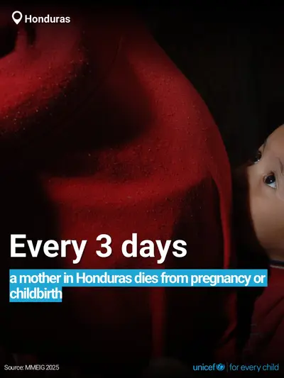 Maternal mortality tile for Honduras, Bold number · English