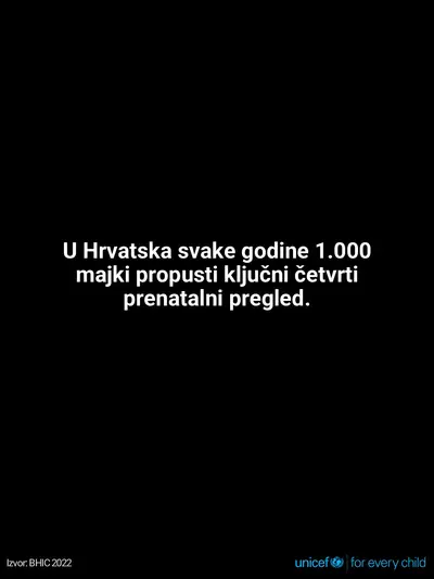 Antenatal care tile for Croatia, Text only · Croatian