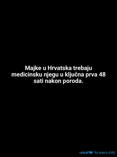Postnatal care tile for Croatia, Text only · Croatian
