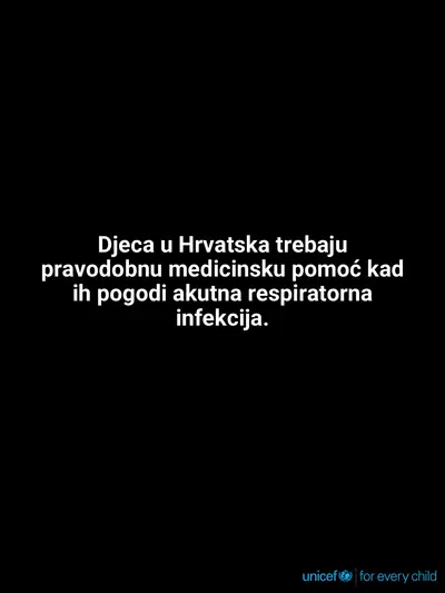 Childhood pneumonia tile for Croatia, Text only · Croatian