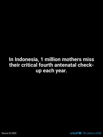 Antenatal care tile for Indonesia, Text only · English
