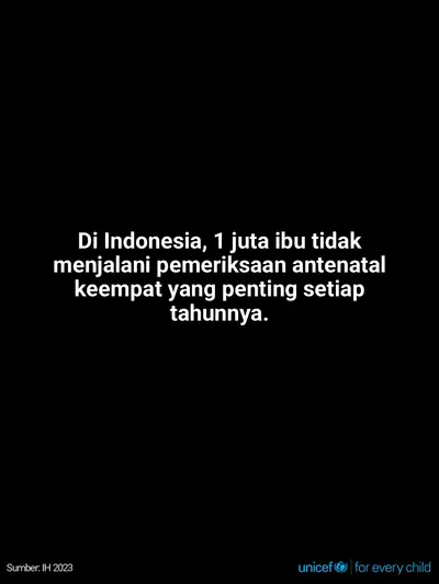 Antenatal care tile for Indonesia, Text only · Indonesian