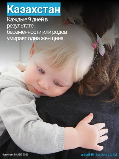 Maternal mortality tile for Kazakhstan, Photo · Russian