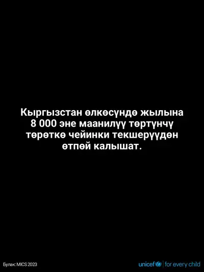 Antenatal care tile for Kyrgyzstan, Text only · Kyrgyz
