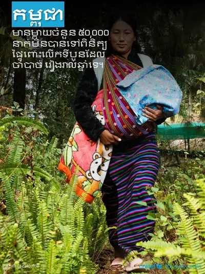 Antenatal care tile for Cambodia, Photo · Khmer